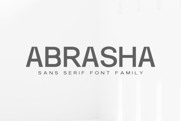 Abrasha Family: A Minimal Sans Serif for Clean Campaign Design
