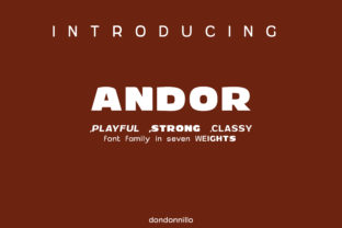 Andor Family Typeface Review: A Striking Sans Serif for Modern Branding