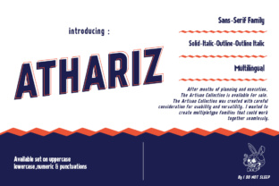 Athariz: The Modern Sans Serif Typeface for Scroll-Stopping Digital Content