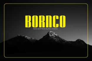 Bornco: The Sans Serif Typeface for Charismatic Editorial Design
