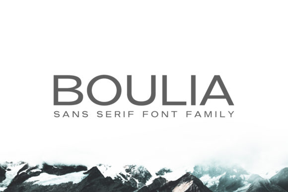 Boulia Family: A Modern Sans Serif for Clean Digital Layouts