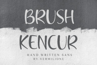 Brush Kencur: A Quirky Doodle Typeface for Handmade Brands