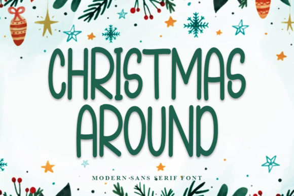 Christmas Around Typeface Review for Web Design