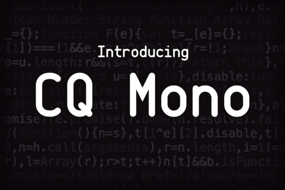 CQ Mono: A Refined Sans Serif for Editorial Clarity