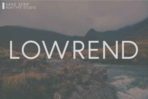 Lowrend Typeface: A Modern Sans Serif for Handmade Branding