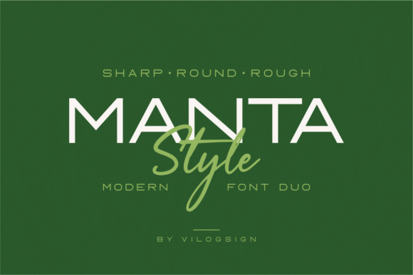 Manta Style Typeface: Elevate Your Small Business Brand Identity
