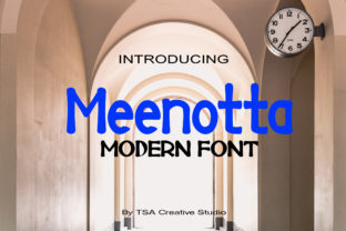 Meenotta: The Minimalist Sans Serif Font for Clean Craft Designs