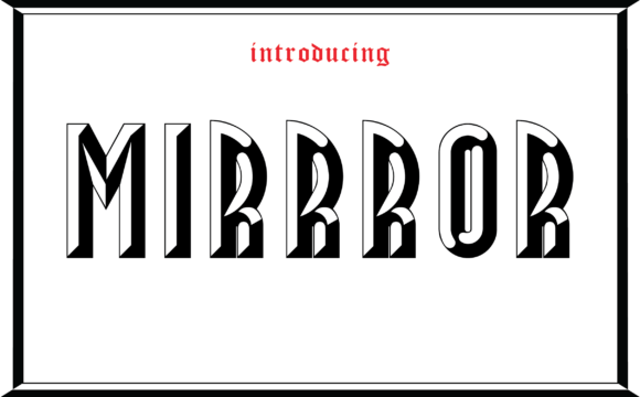 Mirror Typeface: Elevating Campaign Visuals with Art Deco Elegance