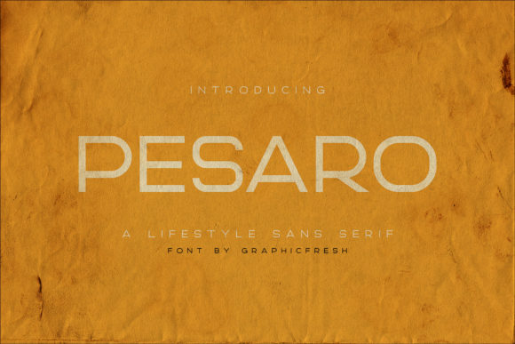 Pesaro Typeface: The Minimalist Sans Serif for Clean Craft Designs