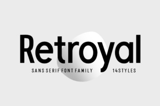 Retroyal Family: The Sans Serif Typeface for Consistent Branding