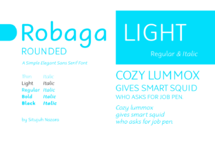 Robaga Rounded Light: A Modern Sans Serif for Crafters and Sellers