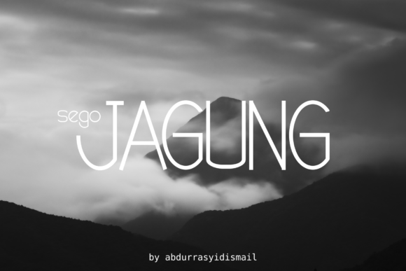Sego Jagung: A Smooth Sans Serif Font for Modern Craft Designs