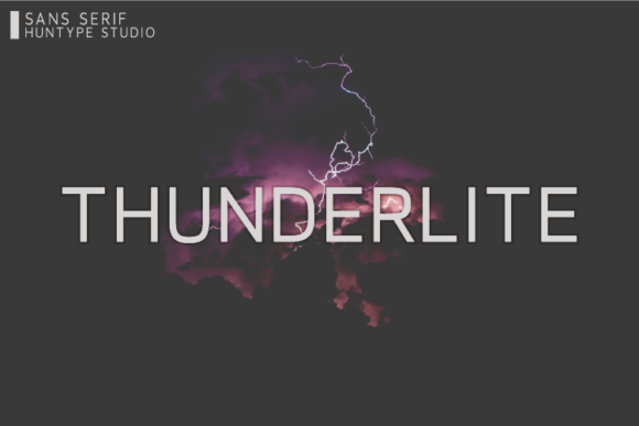 Thunderlite: A Modern Sans Serif for Editorial Design