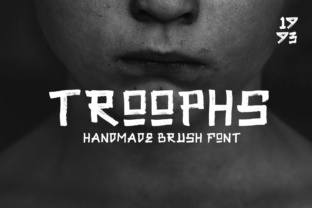 Troophs: A Handwritten Script Font for Bold Campaign Headlines