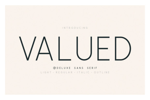 Valued Family: The Minimalist Typeface for Clearer Campaign Visuals