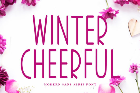 Winter Cheerful Typeface: Elevating Editorial Design with Clean Sans Serif Style